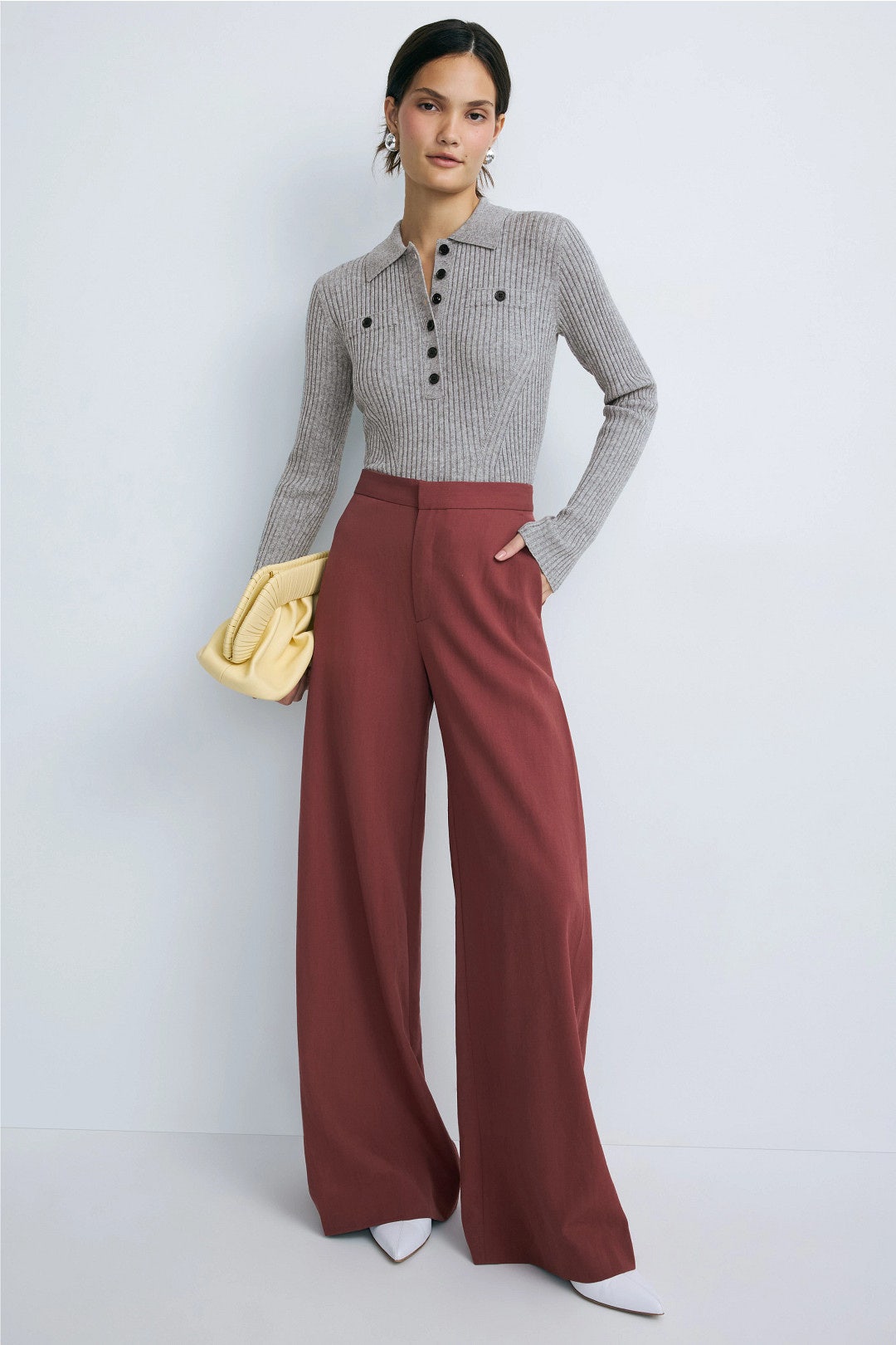 Collared Button Front Sweater by Peter Som x RTR 3