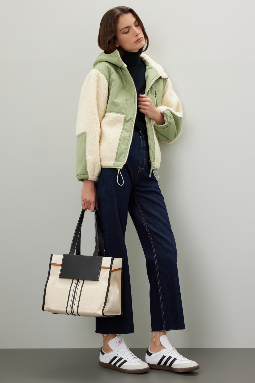 Green Hooded Fleece Jacket by Thakoon x RTR | Rent the Runway