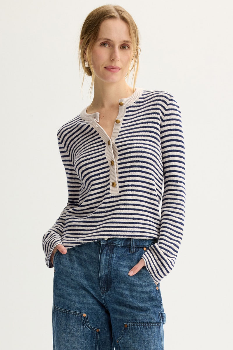 Mandala Stripe Henley by Zadig & Voltaire - Photo 3