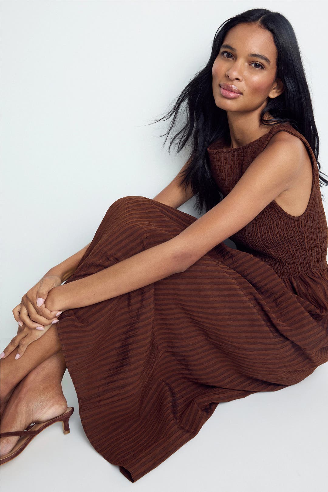 House on the hill トップス brown horse 80 Brown Cosima Nap Dress by Hill House Home | Rent the Runway