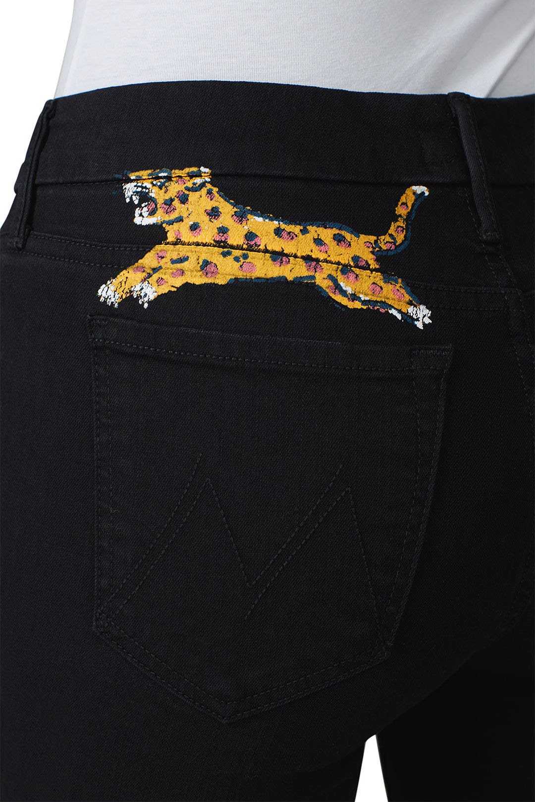 Black Super Stunner Ankle Jeans by MOTHER 3