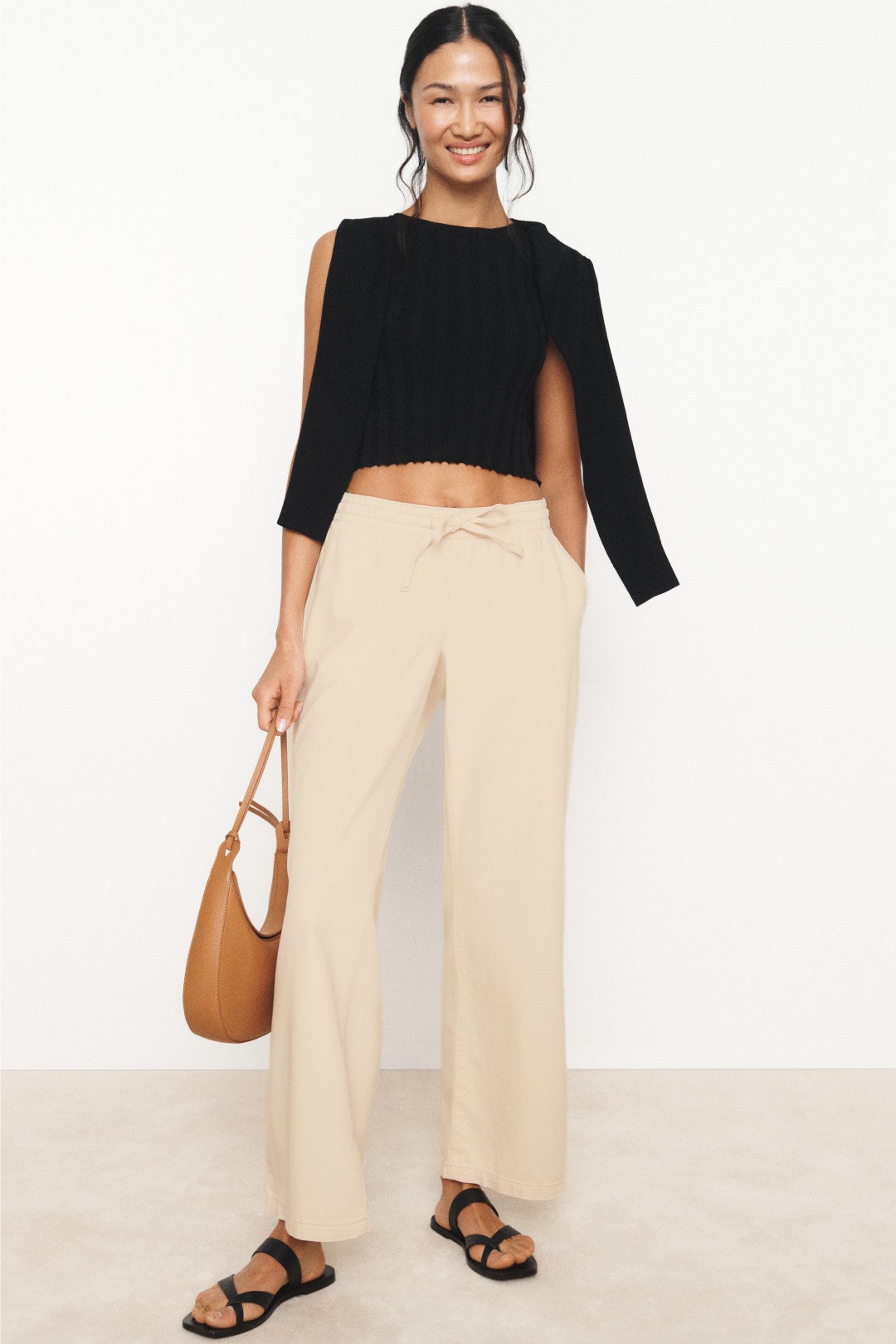 Drapey Denim Pull On Pants by HATCH 3