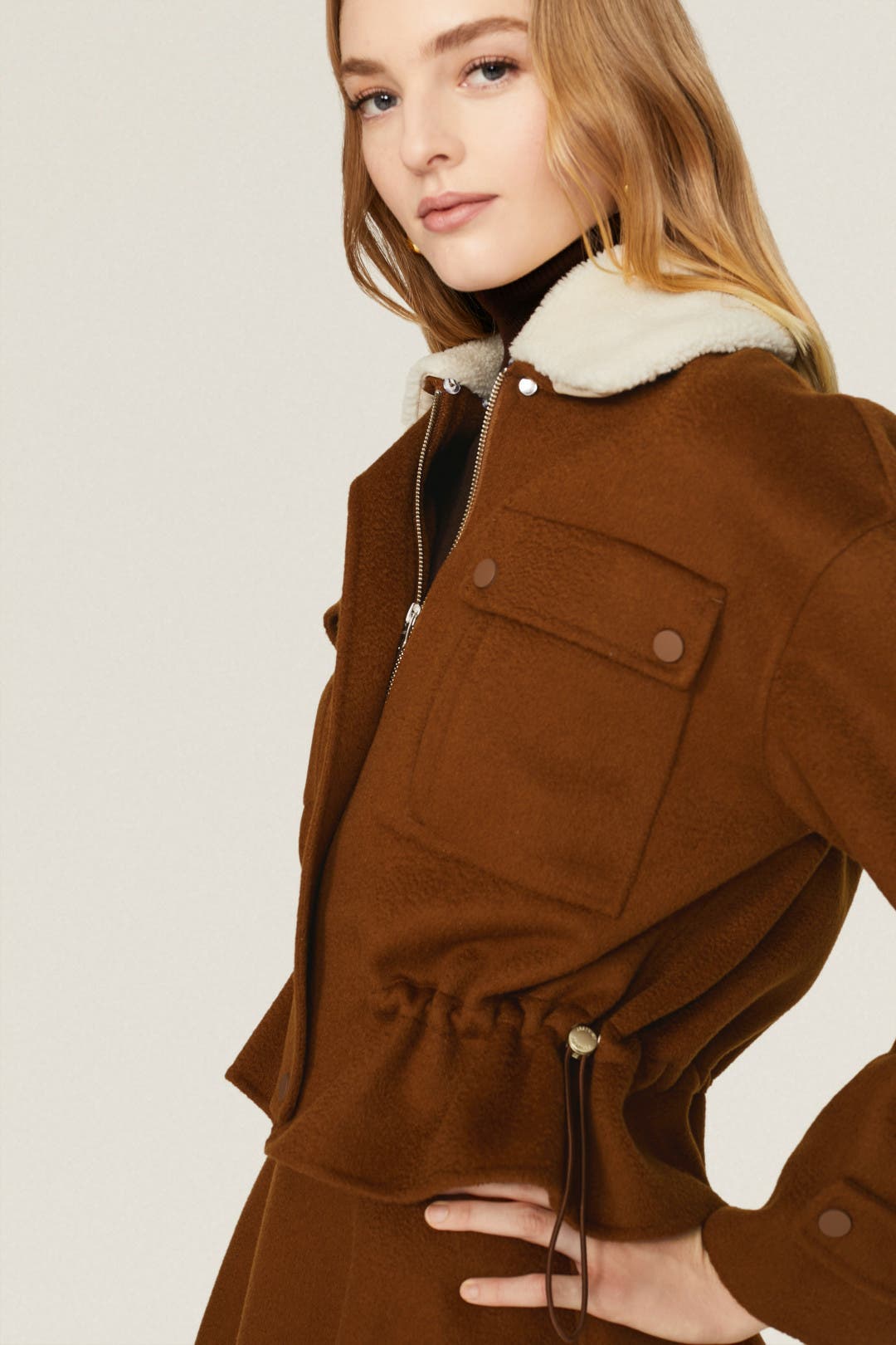 Shearling Collar Jacket by Jason Wu | Rent the Runway