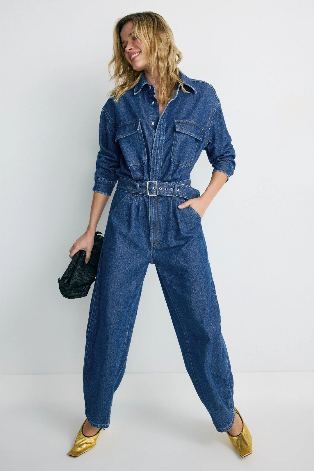 Denim Barrel Jumpsuit by Rolla's 3
