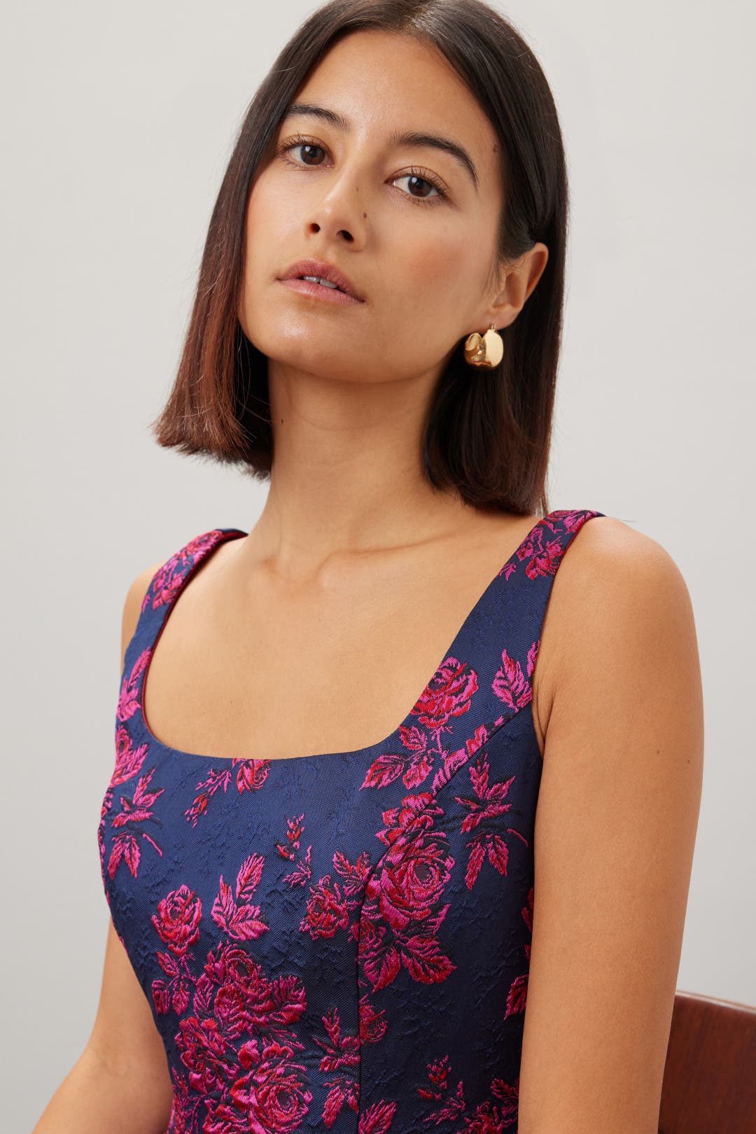 Floral Brocade Dress by Ieena for Mac Duggal | Rent the Runway