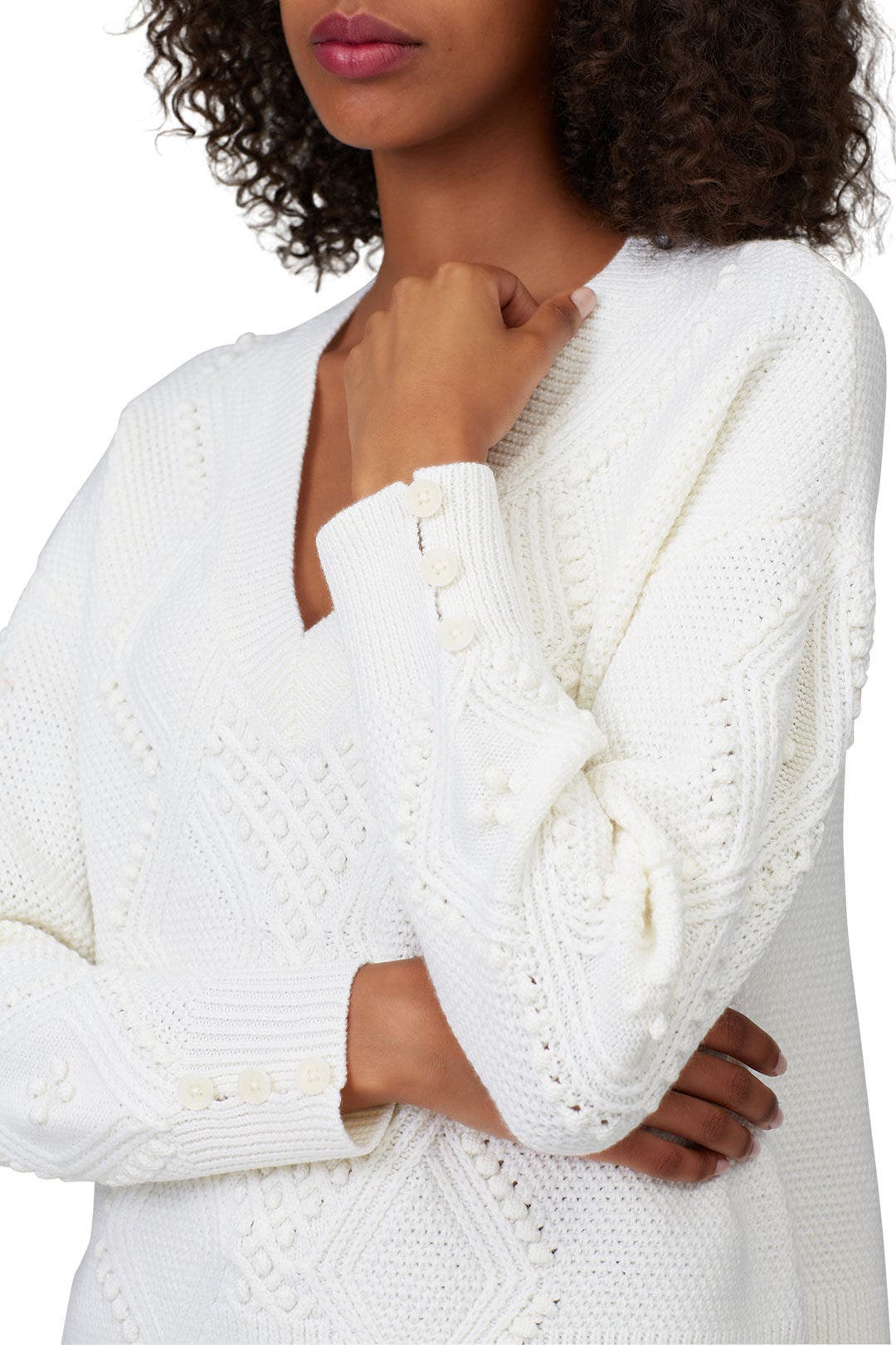 Lofty Wool V-Neck Pullover by SIMKHAI 3