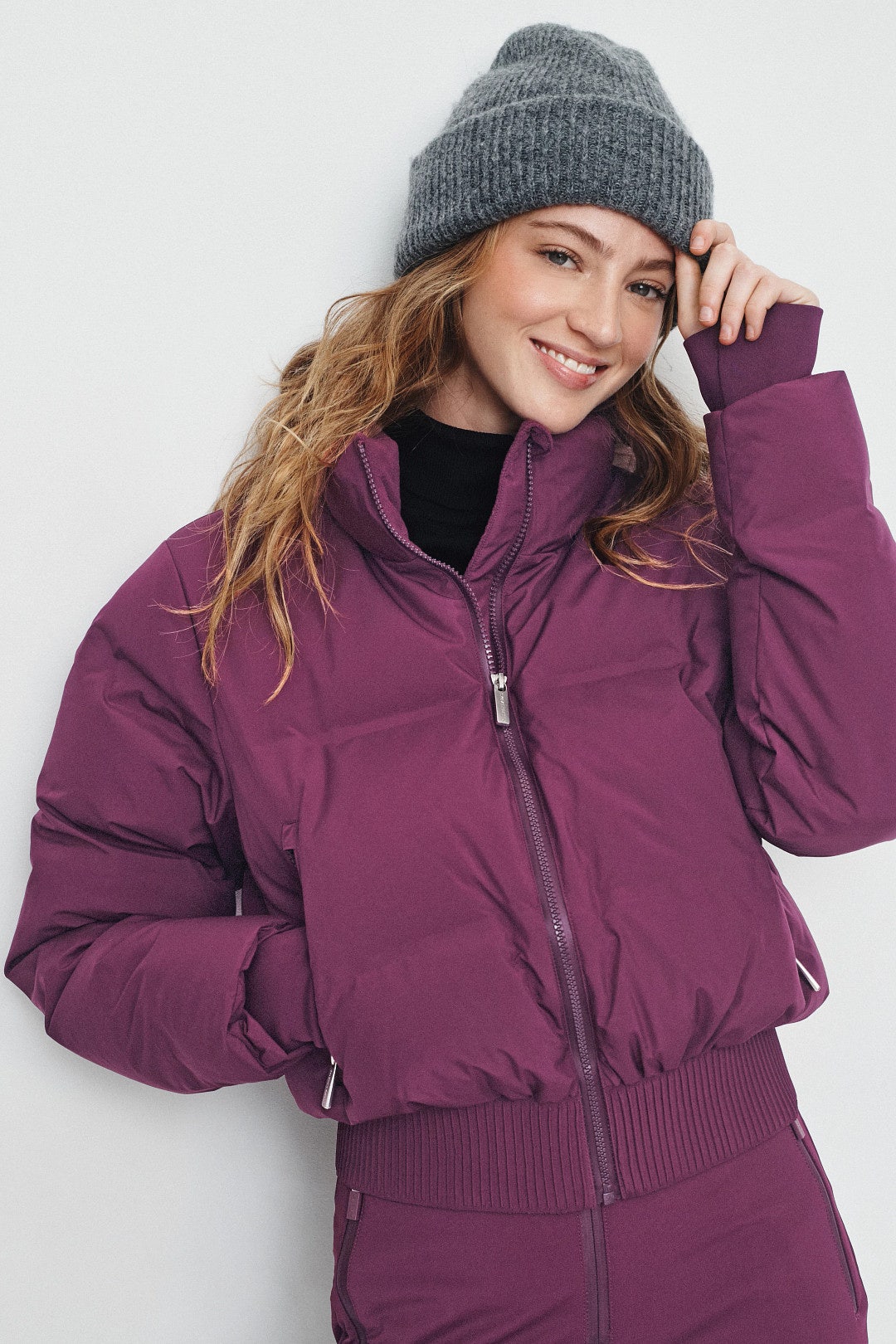 Purple Cropped Waterproof Ski Jacket by Sweaty Betty 3