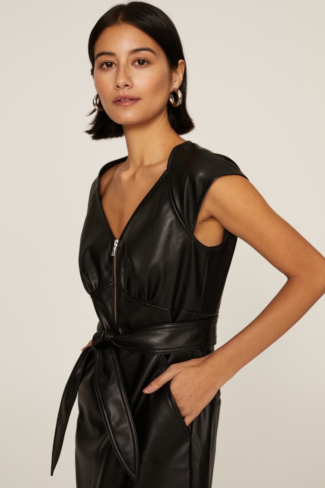 Faux Leather Zip Dress by Marissa Webb x RTR | Rent the Runway