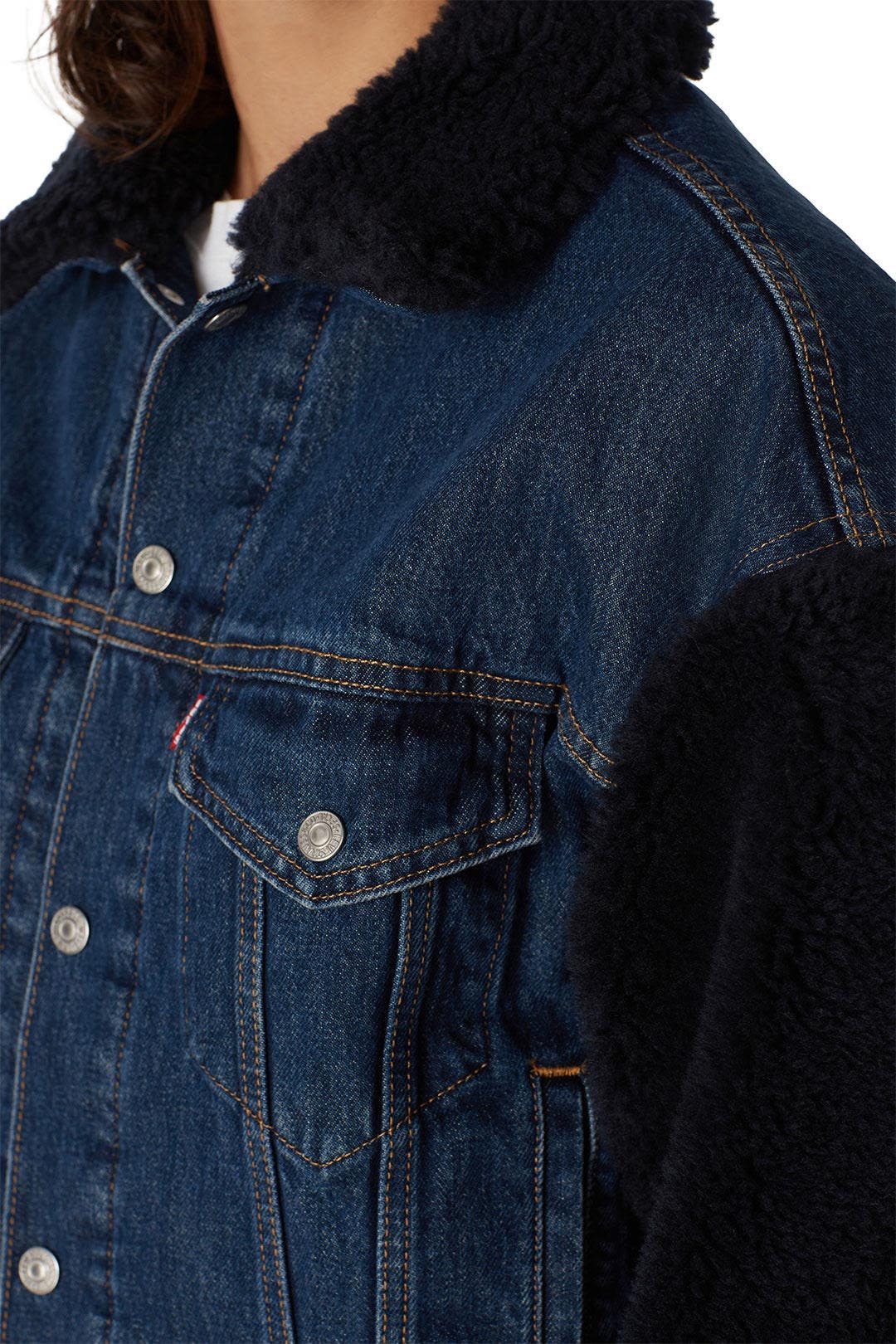 Cocoon Bomber Sherpa Trucker Jacket by Levi's 3
