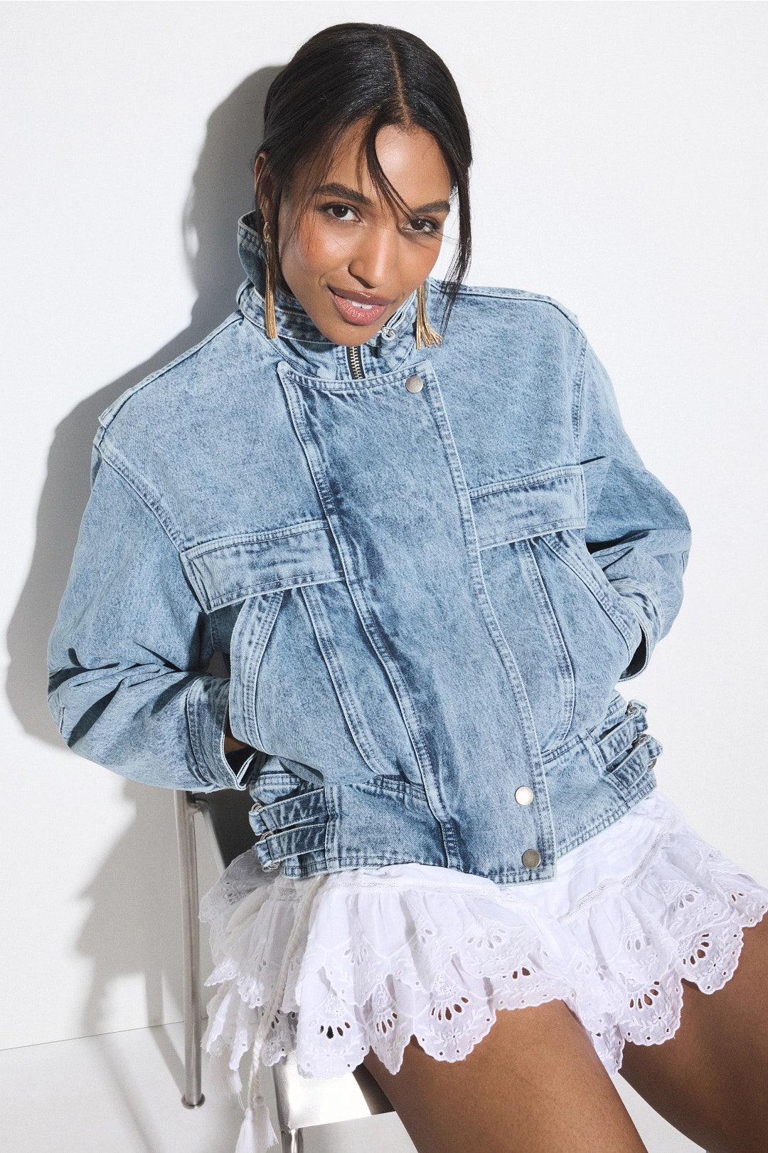 Joseline Light Wash Denim Jacket by Isabel Marant Etoile 3