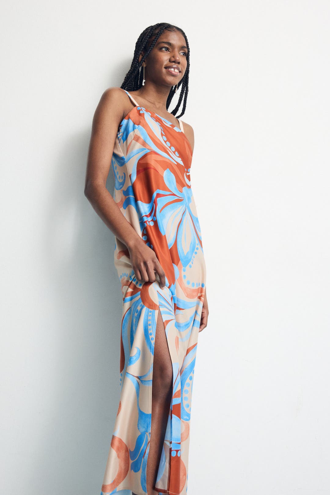 Tropical Printed Midi Dress by Donna Morgan | Rent the Runway