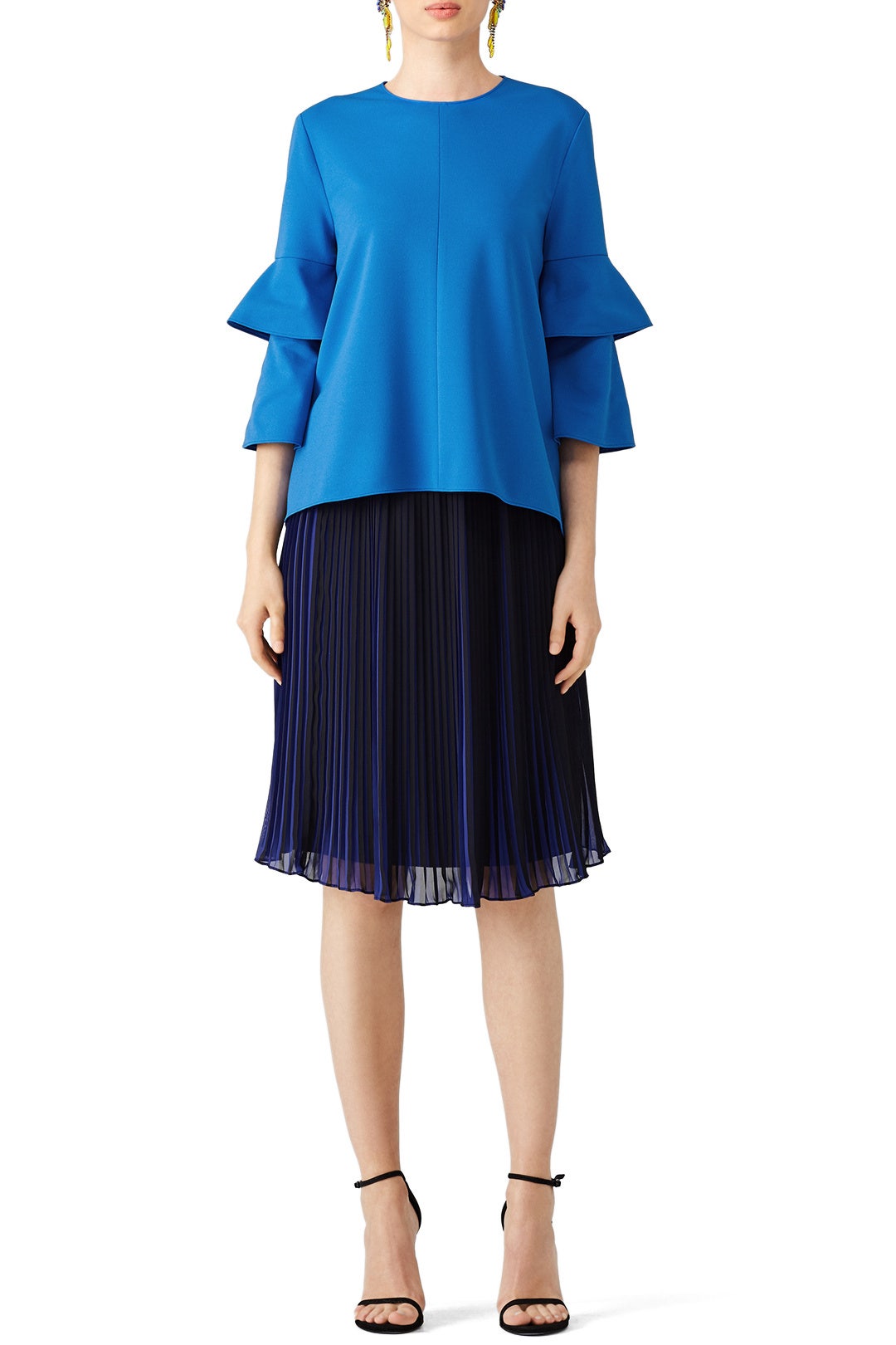 Elbe Blue Top by Tibi 3