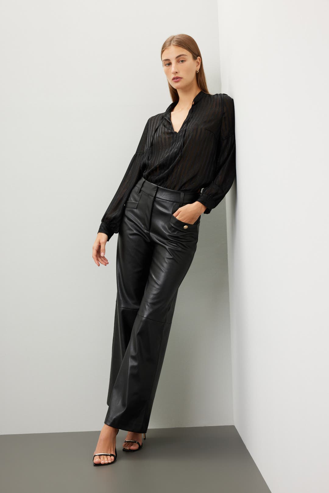 Straight Leg Leather Pants by Derek Lam 10 Crosby x RTR | Rent the