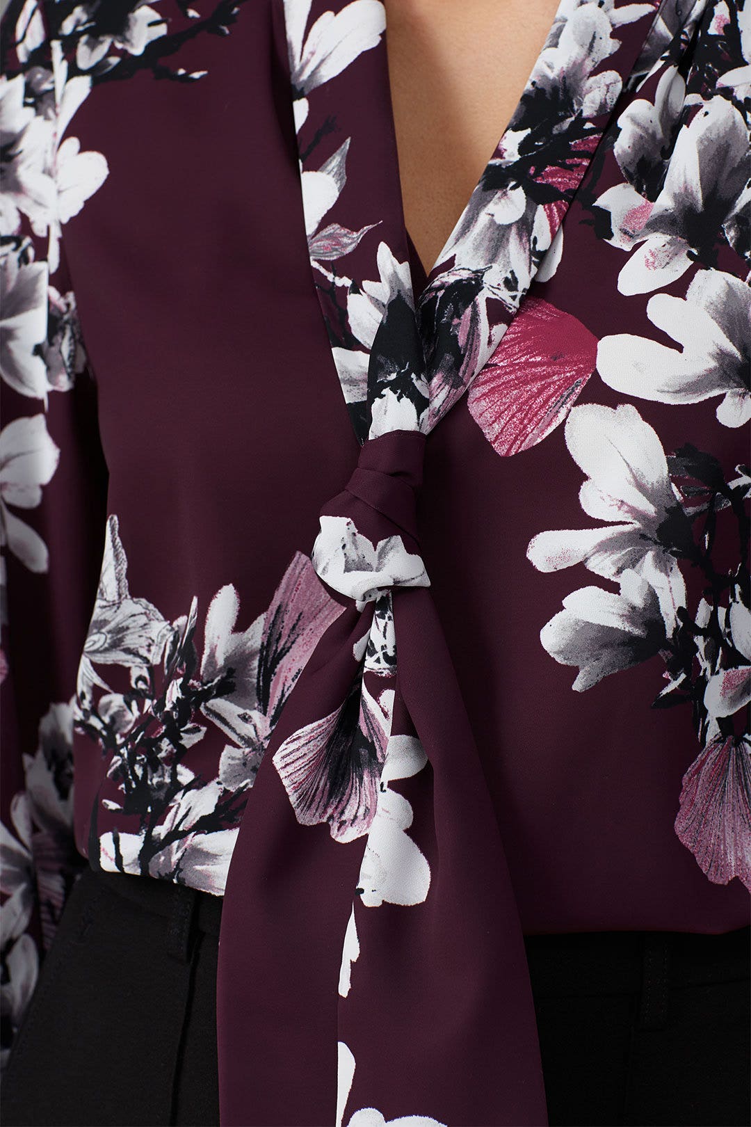 Purple Floral Button Down by Natori 3