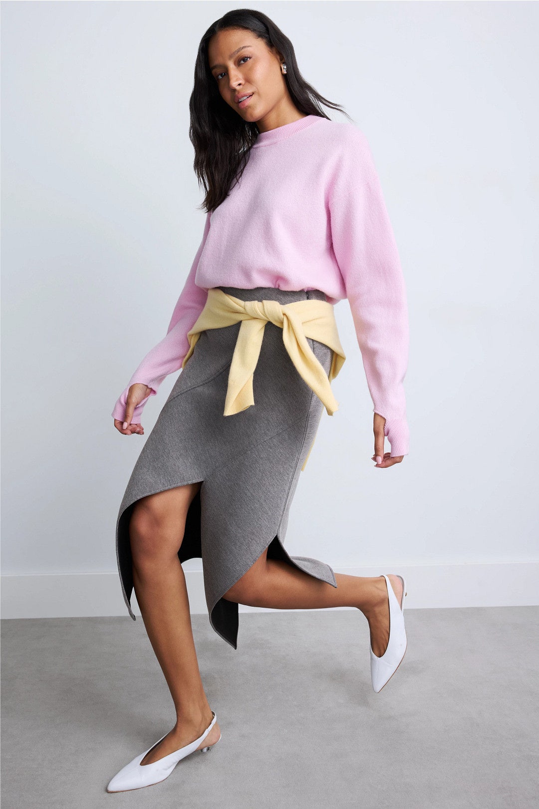 Double Slit Midi Skirt by PLAN C x RTR 3