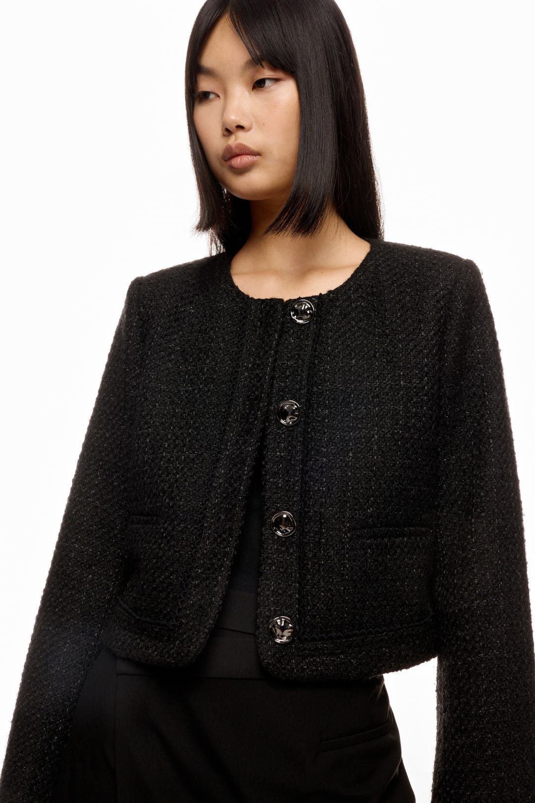 Tweed Collarless Jacket by Jason Wu x RTR | Rent the Runway
