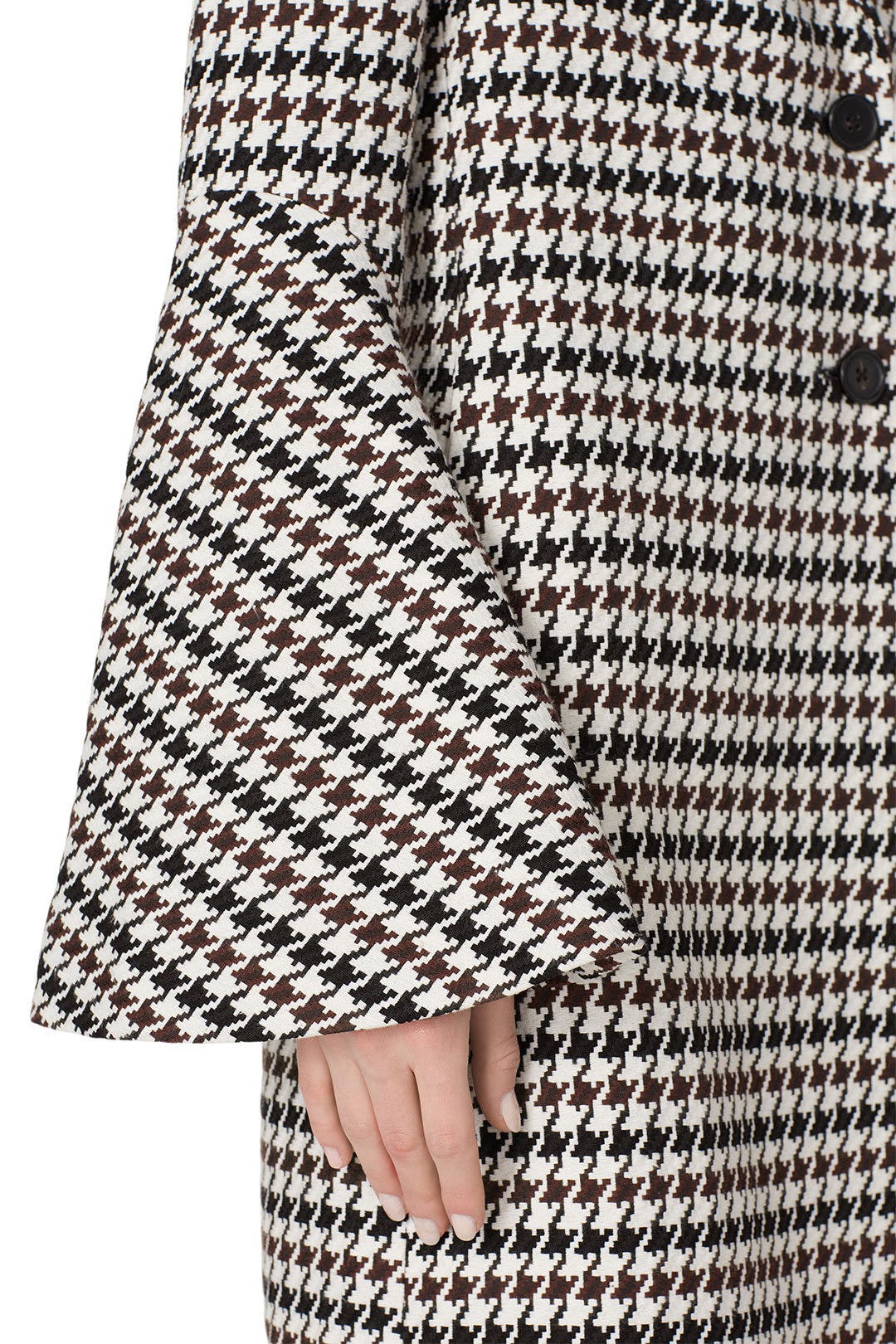 Houndstooth Bell Sleeve Coat by Derek Lam 10 Crosby x RTR 3