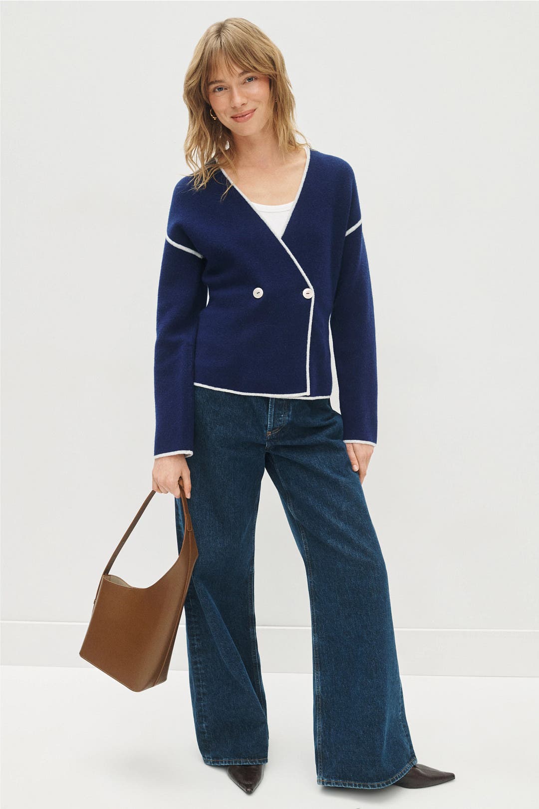 V Neck Double Faced Cardigan by Derek Lam 10 Crosby x RTR | Rent