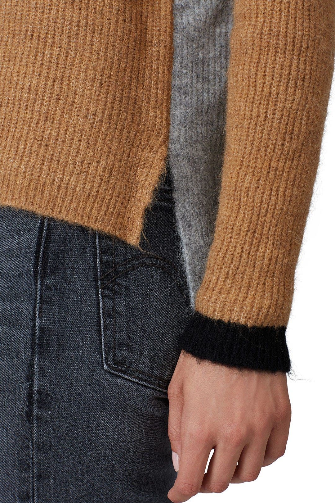 Brown Colorblock Sweater by sita murt 3