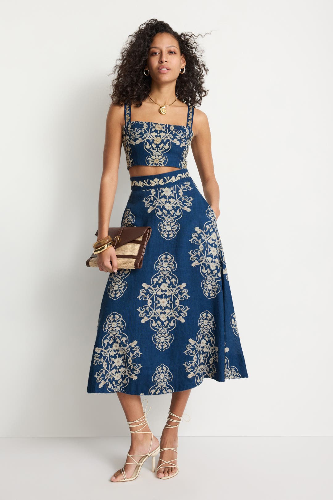 Cacao Ribbons Top by Agua by Agua Bendita | Rent the Runway