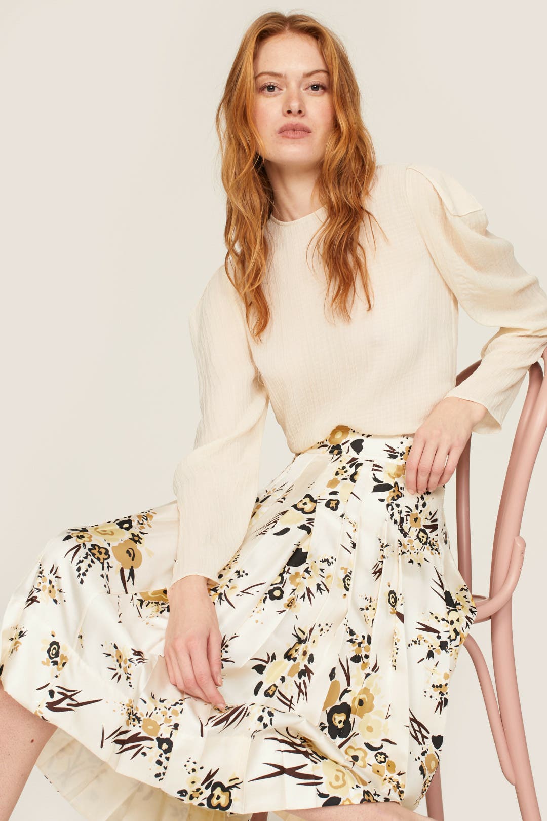 Silk Pleated Skirt by Tory Burch | Rent the Runway