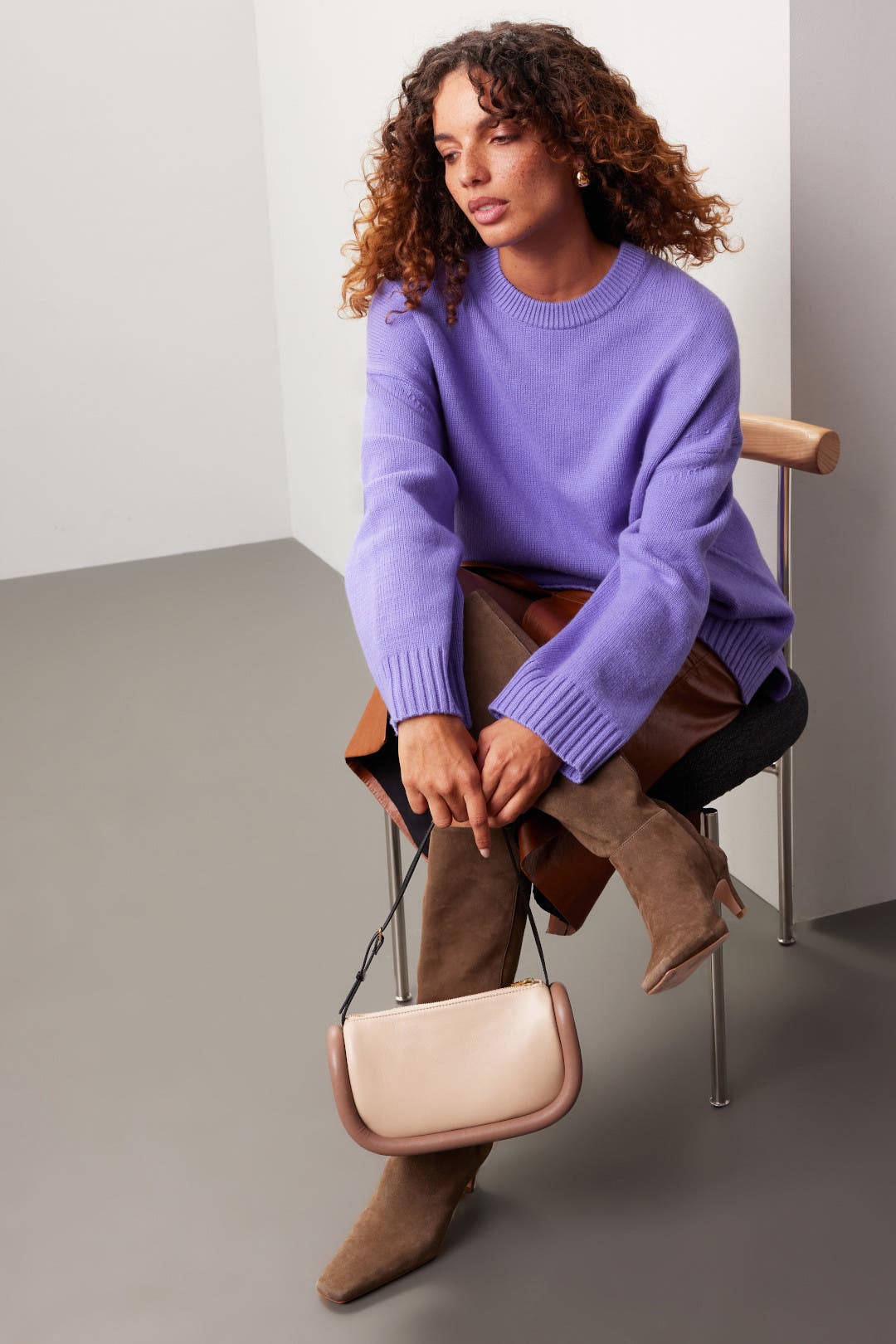 ALAA 売れ筋商品|||アラ ニット&セーター アウター レディース Sweaters Purple Acne Studios - Jumper textured - Purple