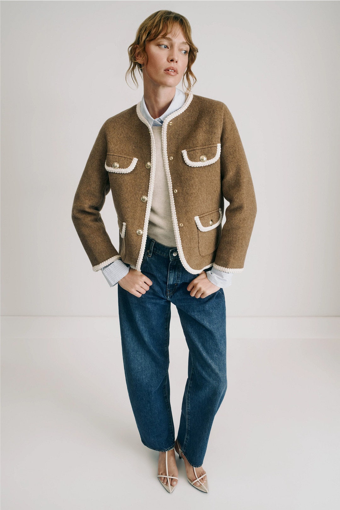 Double-Faced Brown Jacket by Sandro 3