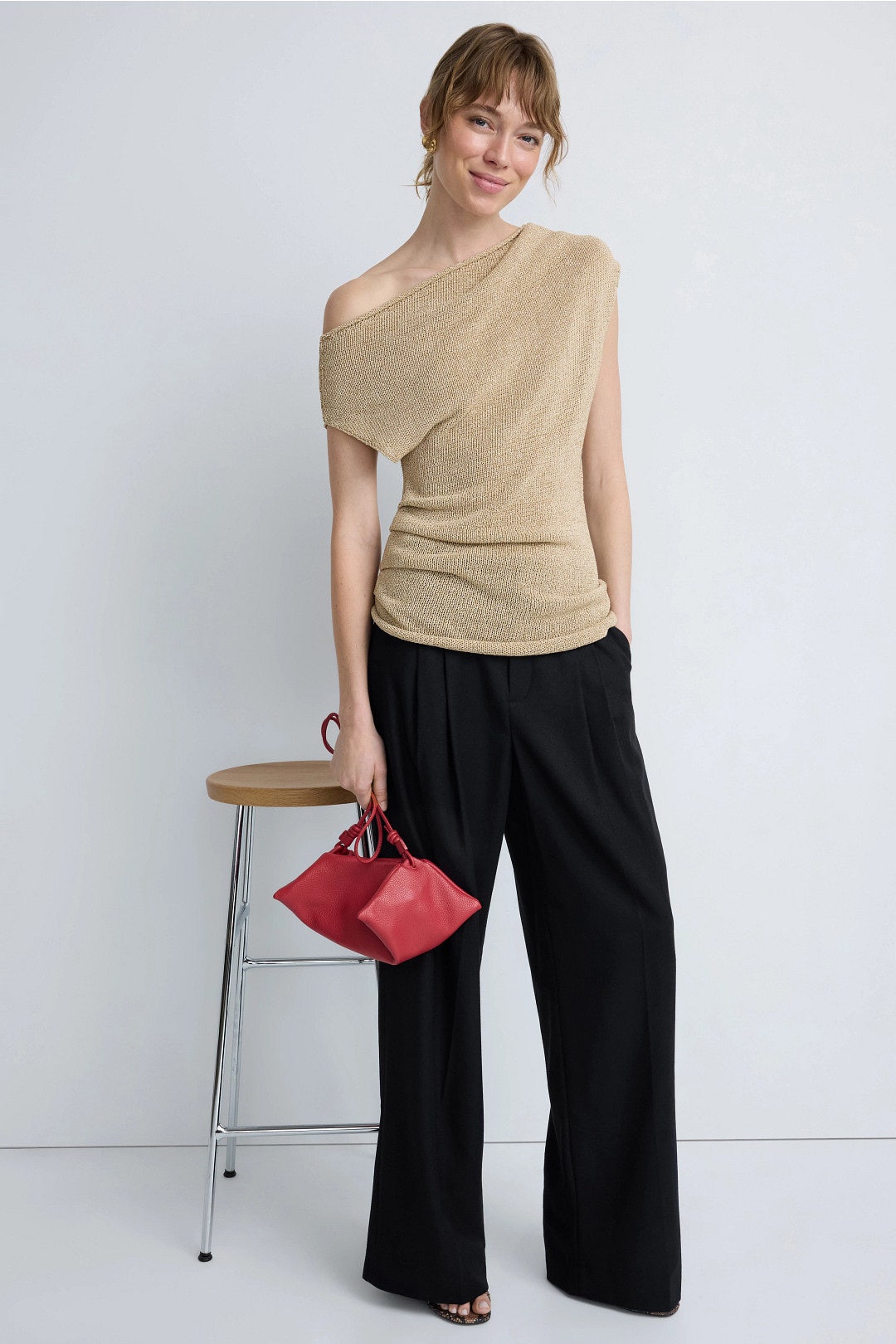 Mid Rise Pleated Wide Leg Trousers by VINCE. 3