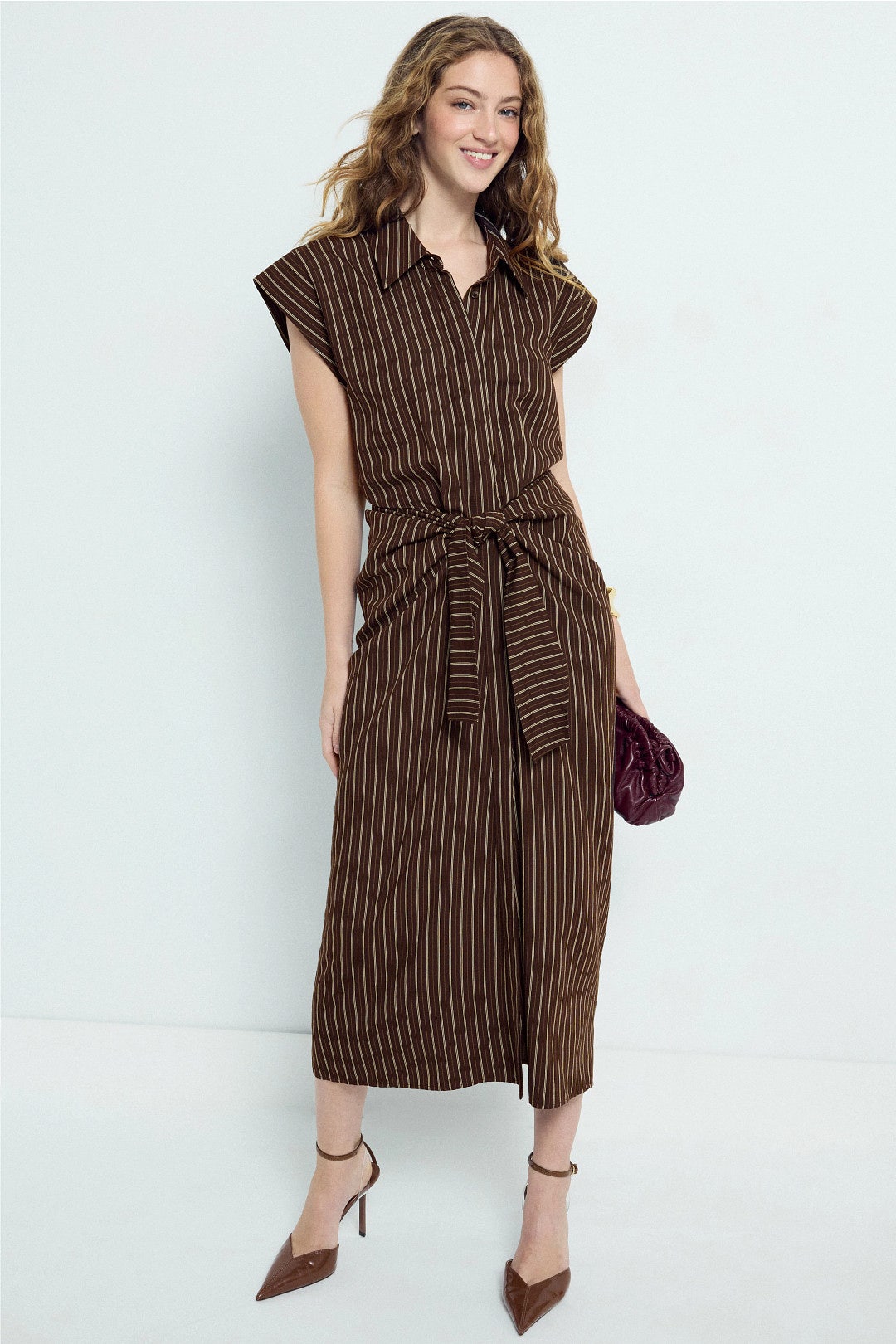 Emilia Striped Midi Dress by A.L.C. 3