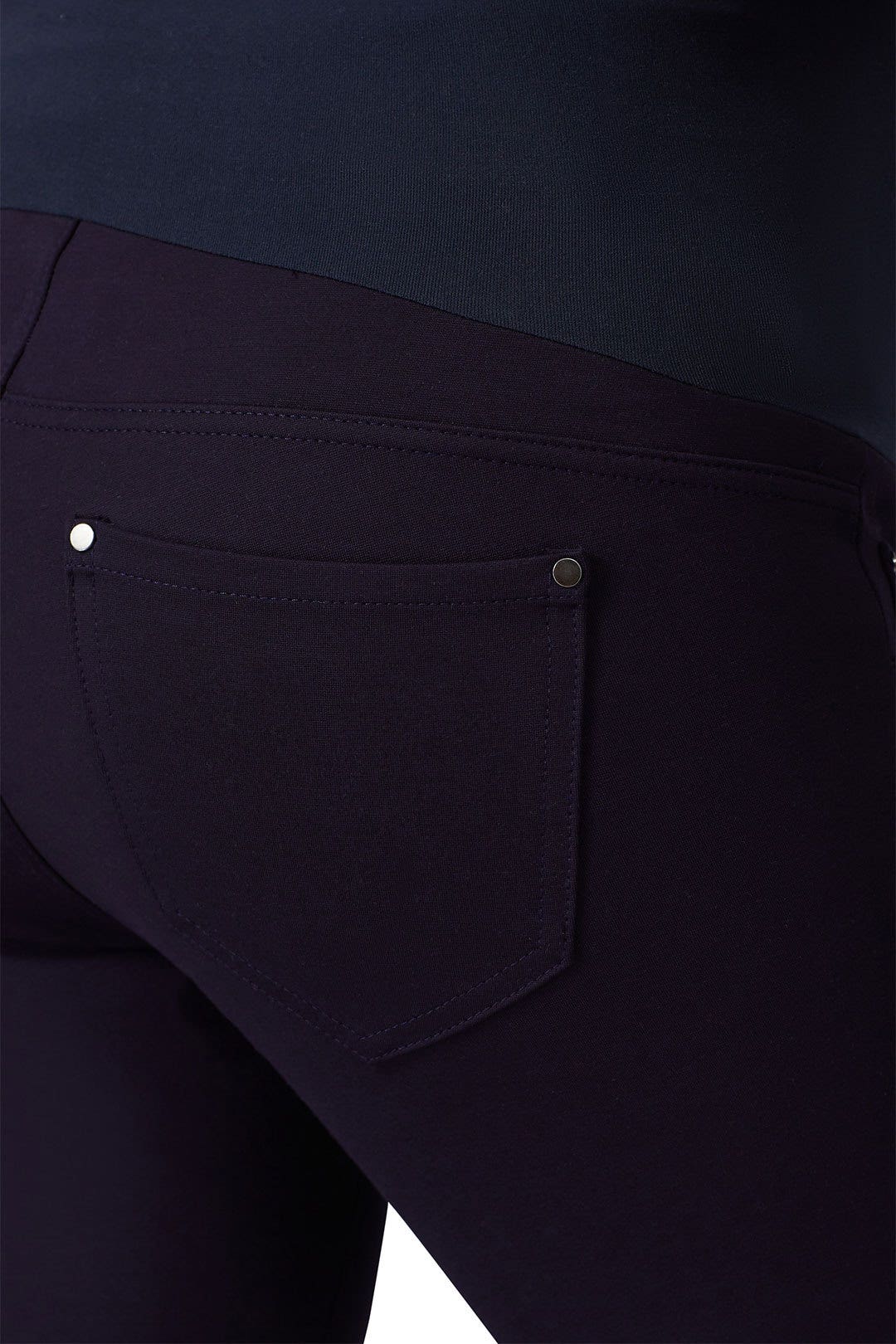 Blue Skinny Ponte Maternity Pants by A Pea in the Pod 3
