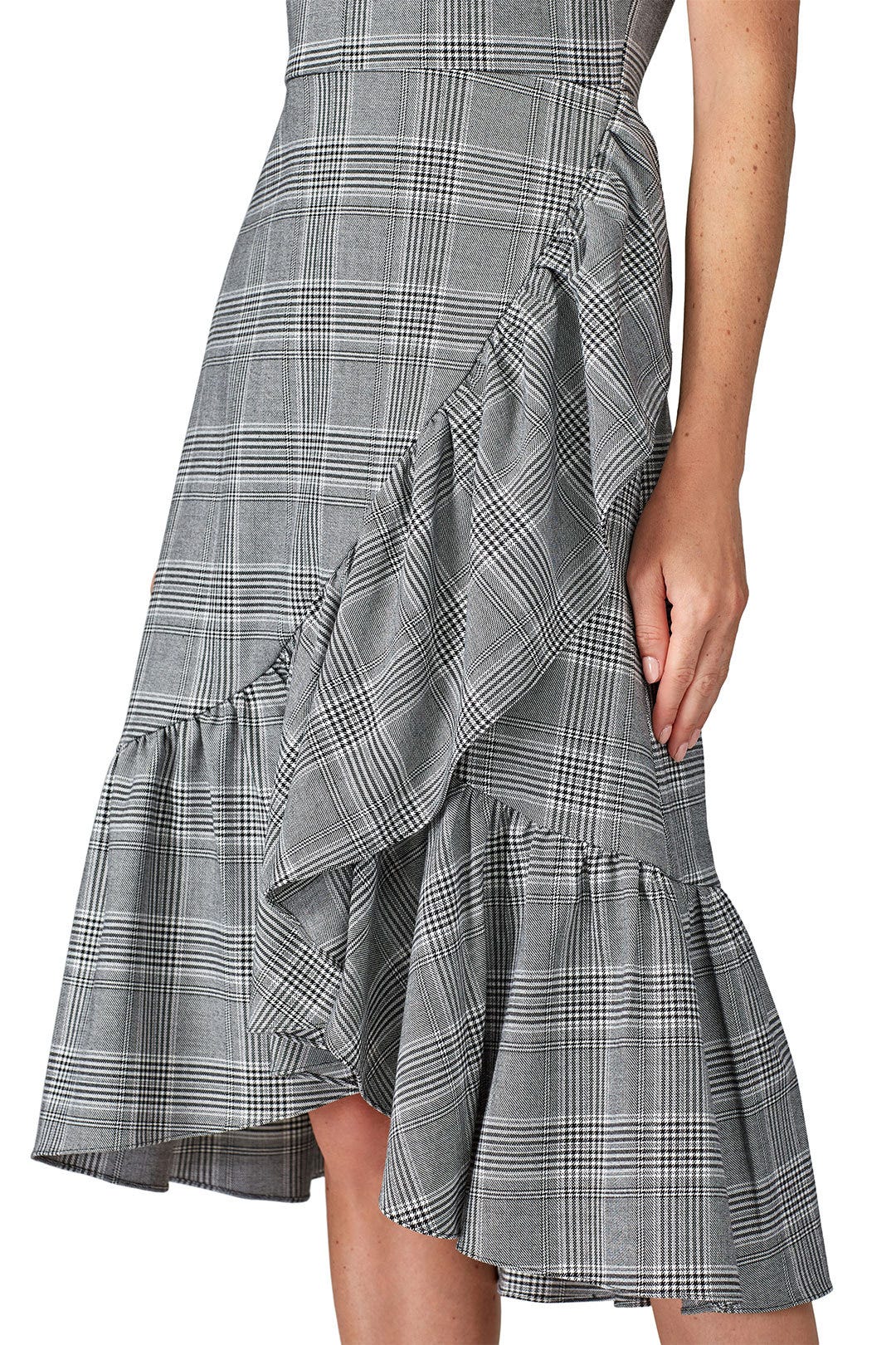 Houndstooth Ruffle Hem Dress by Great Jones 3