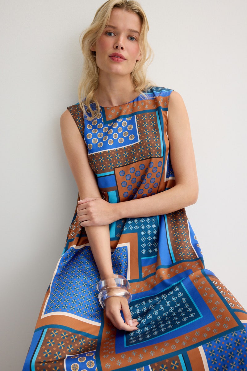 Blue Sylvie Dress by MISA Los Angeles - Photo 3