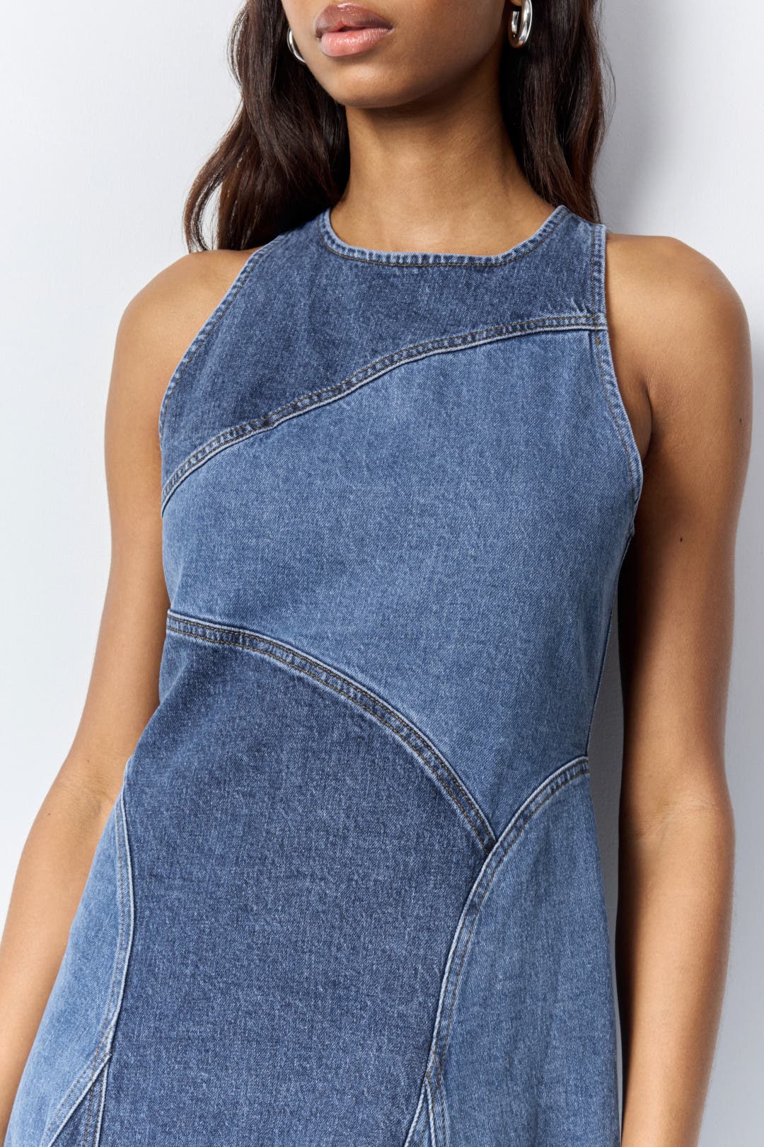 【海外限定】REISSワンピース☆Petite Terra Denim Midi Dress, Reiss Petite Terra Denim Midi Dress, Indigo