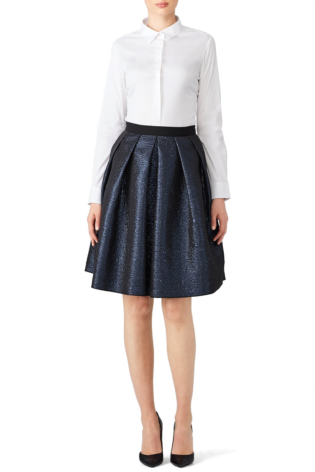 Navy Full Skirt by Slate & Willow 3
