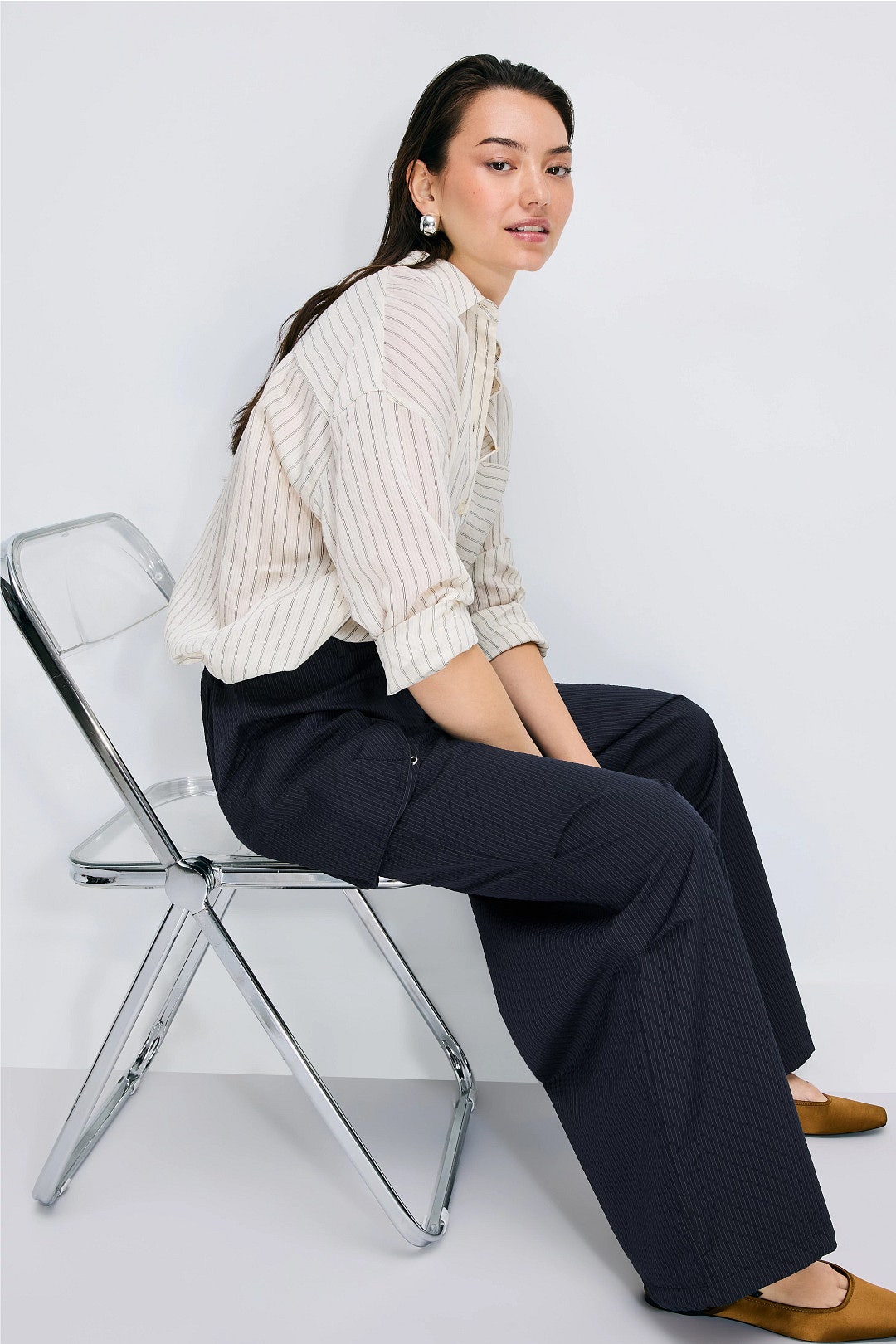 Striped Cargo Pant by T.W.I.N. 3