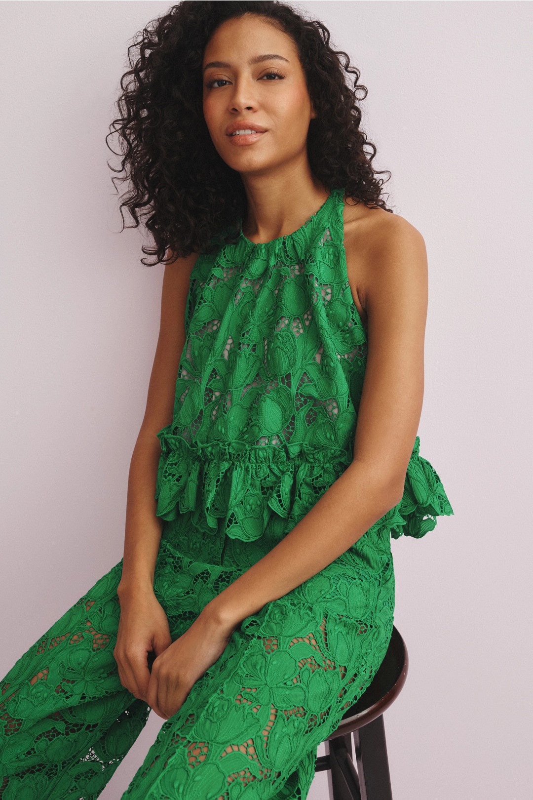 Mika Lace Halter Top by AKNVAS 3