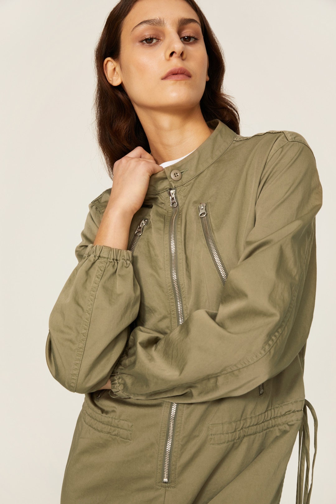 Zip Detail Jumpsuit by MM6 Maison Margiela 3