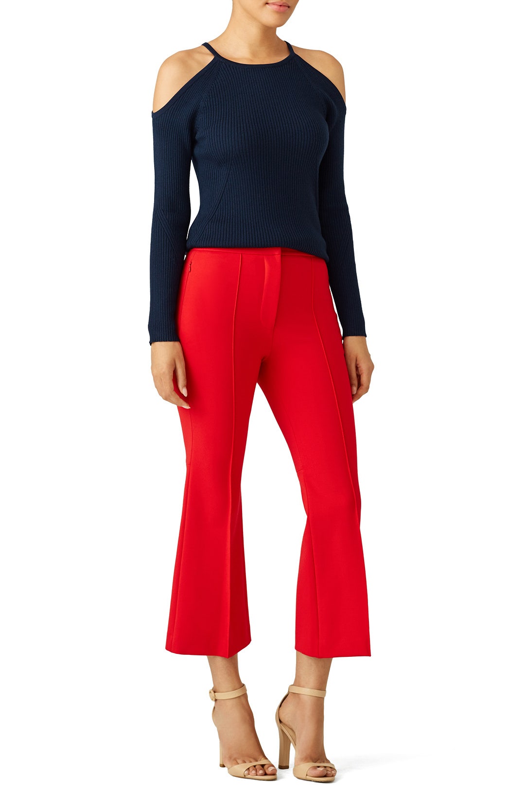 Blue Ribbed Sweater by Trina Turk 3