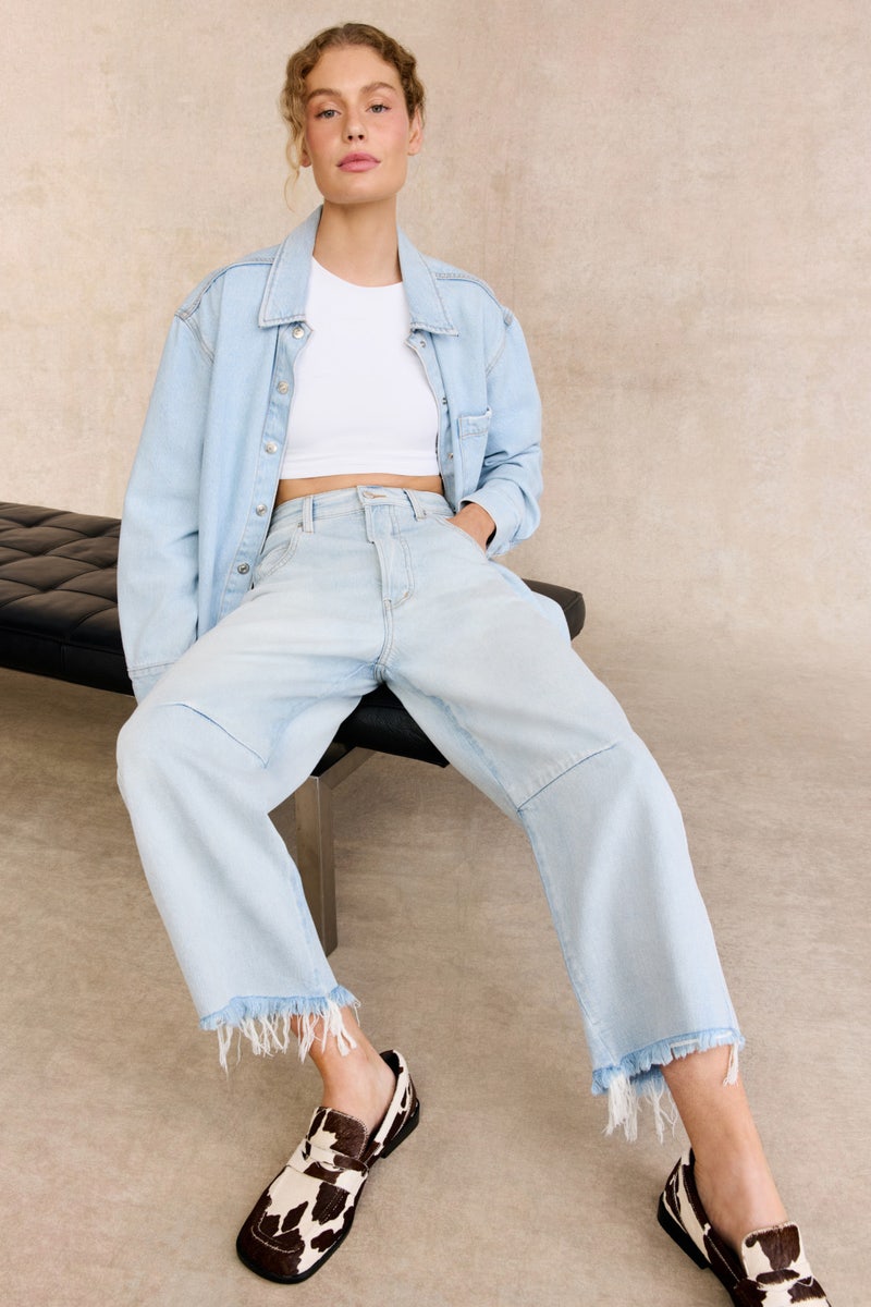 Quinn Relaxed Barrel Leg Jeans by ÉTICA Denim - Photo 3