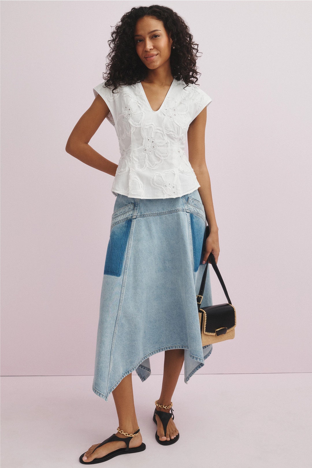 3D Embroidered Cap Sleeve Top by 3.1 Phillip Lim 3