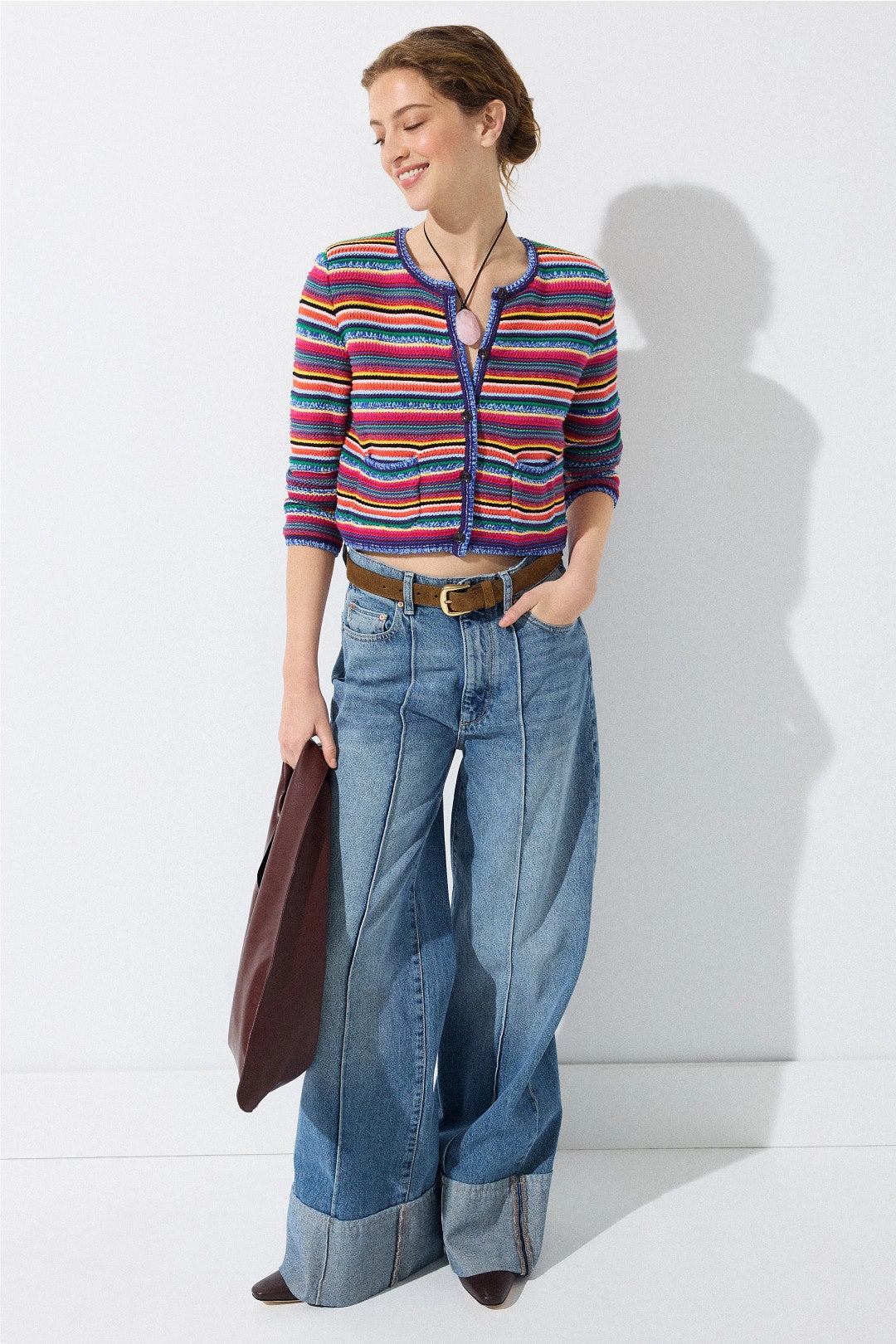 Fanny Striped Cardigan by ba&sh 3