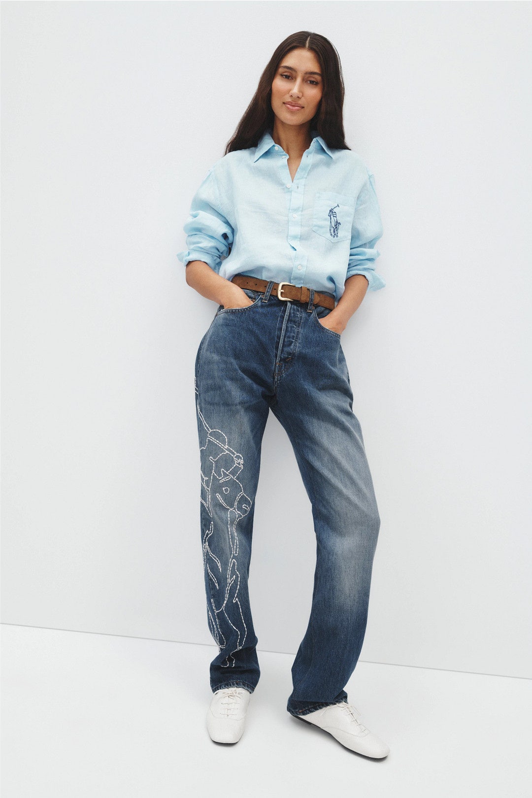 3X1 Rigid Denim Woven Straight Jeans by Polo Ralph Lauren 3