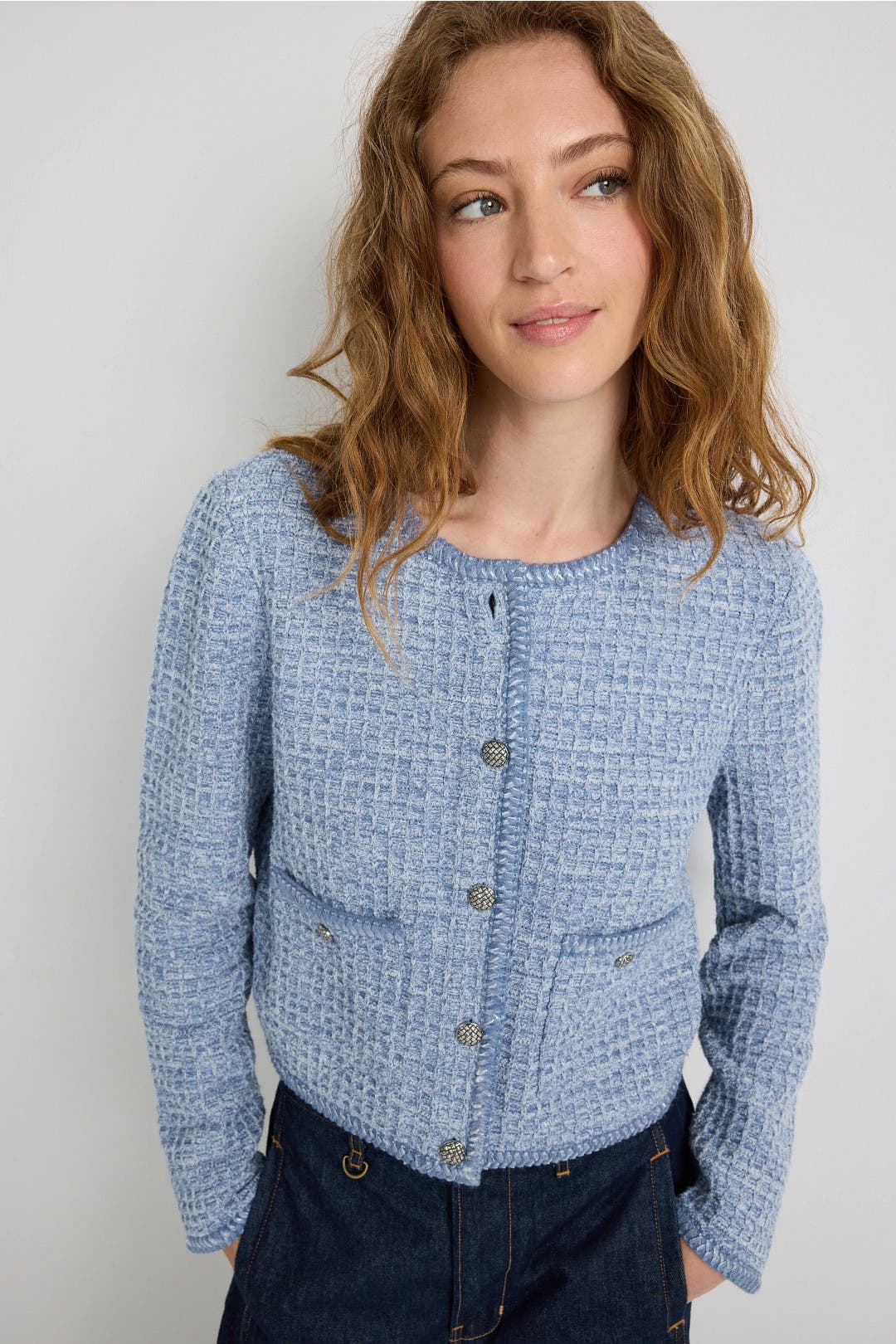 Sade Textured Cardigan by Milly | Rent the Runway