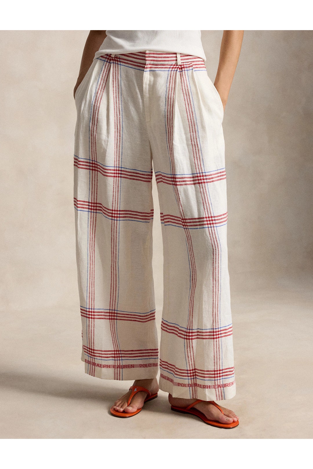 Linen Wide Leg Pants by Polo Ralph Lauren 3