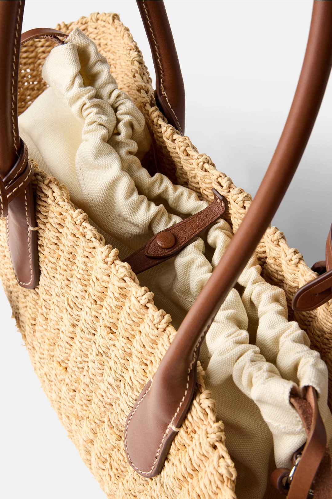 Twisted Raffia Basket Tote by Polo Ralph Lauren Accessories 2