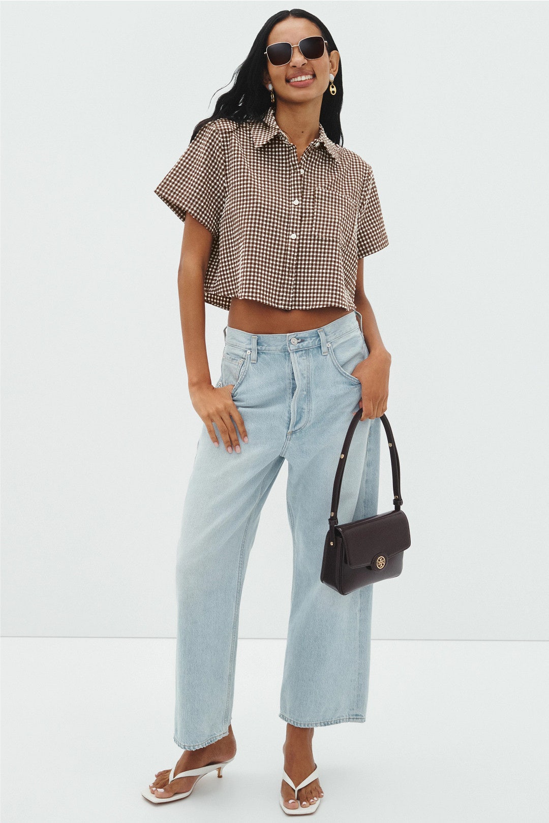 Solange Gingham Top by SIMKHAI 3