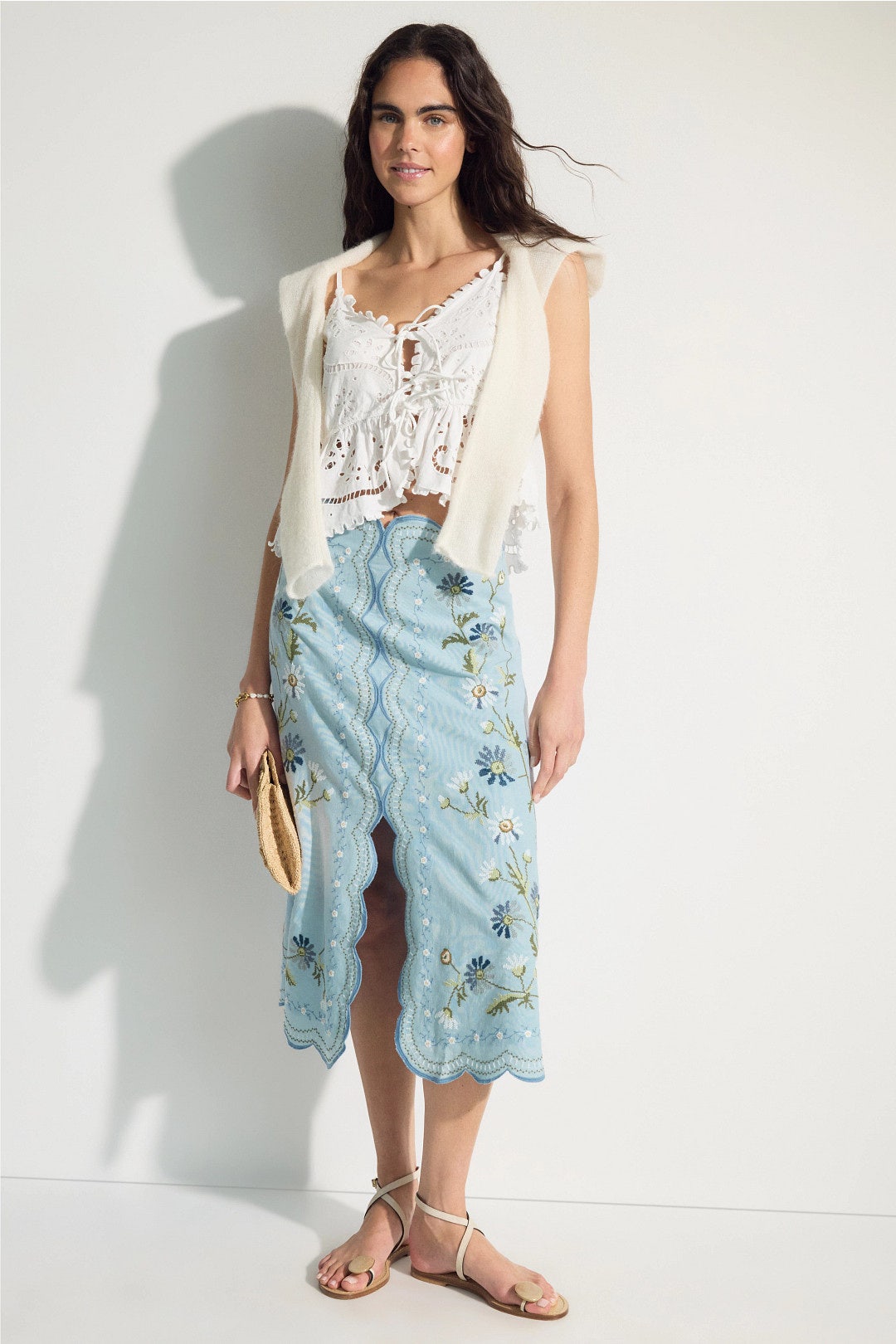 Audra Embroidery Skirt by Sea New York 3