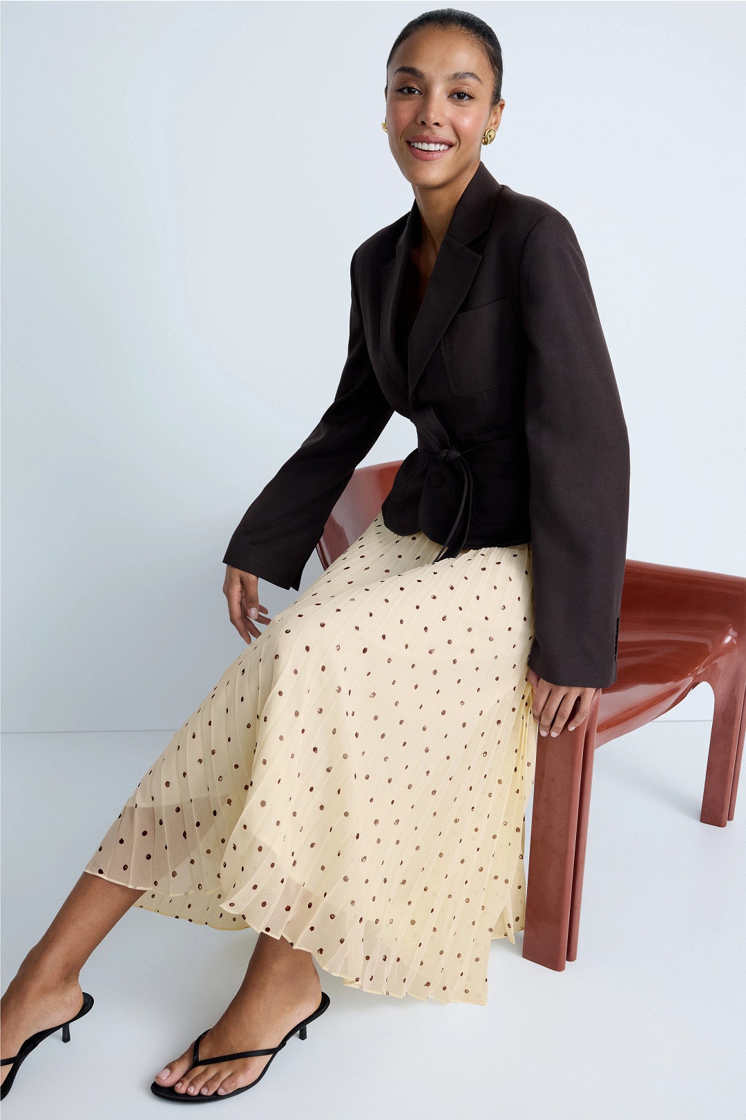 Polka Dot Midi Skirt by Jason Wu x RTR 3