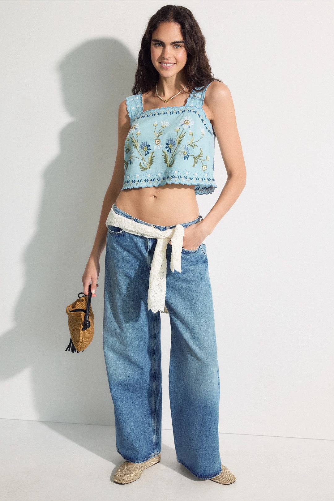 Audra Embroidery Tank Top by Sea New York 3