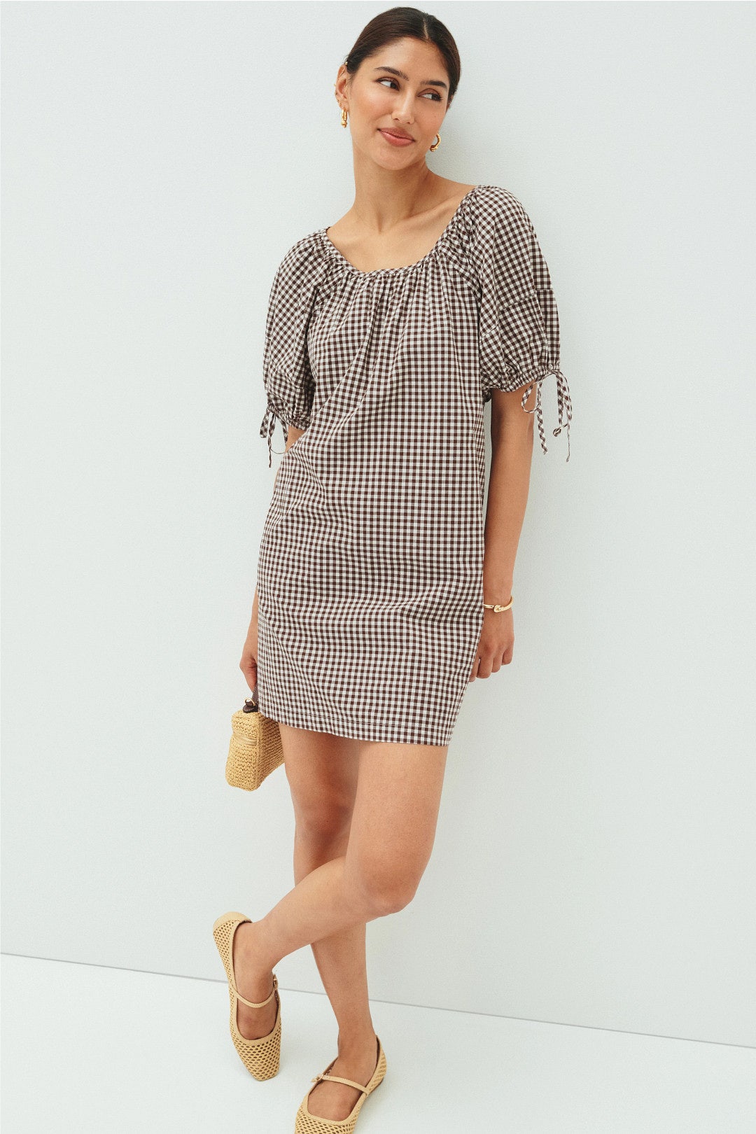 Gingham Mini Dress by Marine Layer 3